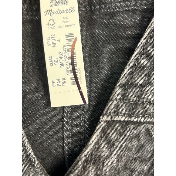 Madewell Women's Denim Cap-Sleeve Mini Dress in Tarrybrook Size 4 - Picture 6 of 10